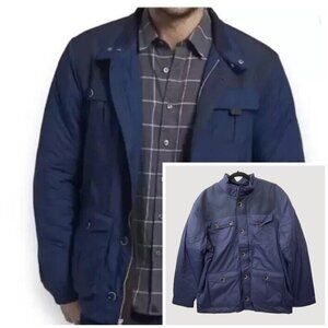 UNTUCKit Rodier XL Men's Jacket Coat Navy Blue Lightweight Nylon X-LARGE